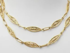 Collier filigrane ancien en or jaune