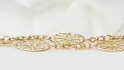 Collier filigrane Art Nouveau en or jaune