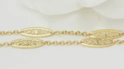 Collier filigrane en or jaune