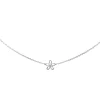 Collier Fleur Or blanc Diamant