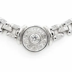 Collier Gain de riz Or blanc Diamant