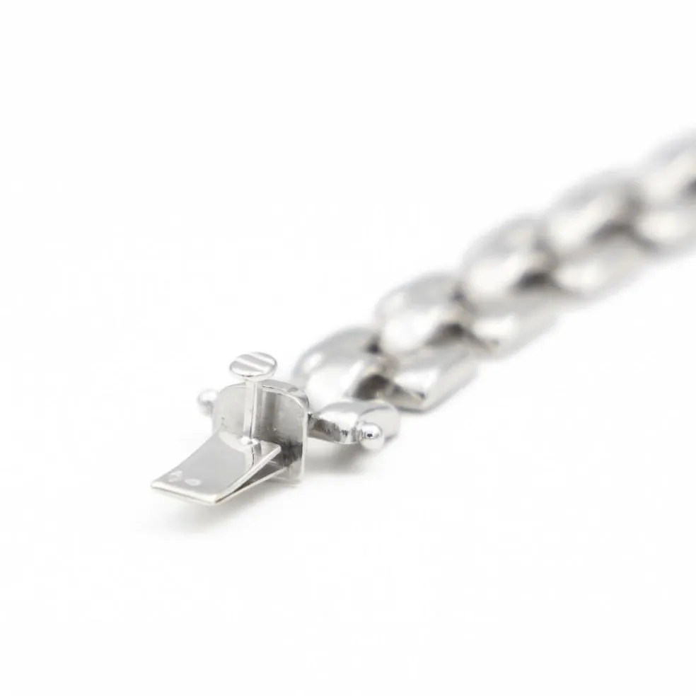 Collier Gain de riz Or blanc Diamant
