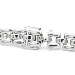 Collier Gain de riz Or blanc Diamant