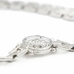 Collier Gain de riz Or blanc Diamant