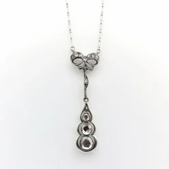 Collier goutte de diamant en or