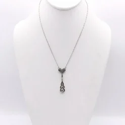 Collier goutte de diamant en or