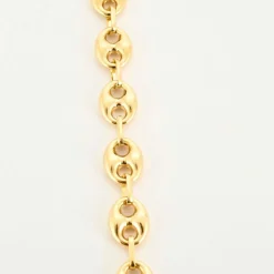 Collier Graine de café or jaune