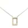 Collier Graphique Or blanc Diamant