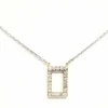 Collier Graphique Or blanc Diamant
