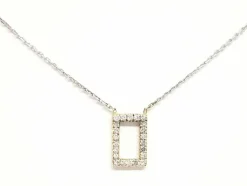 Collier Graphique Or blanc Diamant