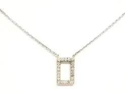 Collier Graphique Or blanc Diamant