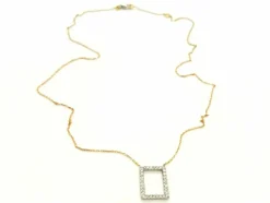 Collier Graphique Or blanc Diamant