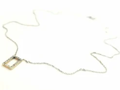 Collier Graphique Or blanc Diamant