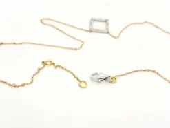Collier Graphique Or blanc Diamant