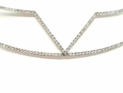 Collier Graphique Or blanc Diamant