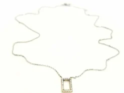 Collier Graphique Or blanc Diamant