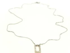 Collier Graphique Or blanc Diamant