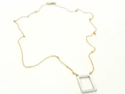 Collier Graphique Or blanc Diamant