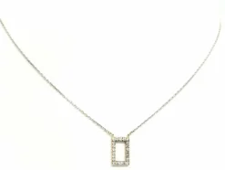 Collier Graphique Or blanc Diamant