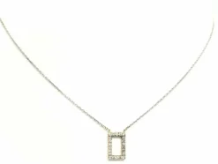 Collier Graphique Or blanc Diamant