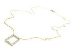 Collier Graphique Or blanc Diamant