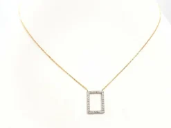 Collier Graphique Or blanc Diamant