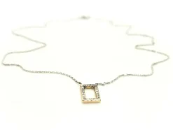 Collier Graphique Or blanc Diamant