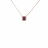 Collier Grenat rhodolite Diamants