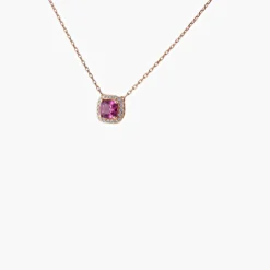 Collier Grenat rhodolite Diamants