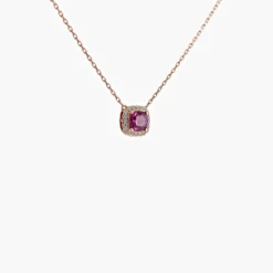 Collier Grenat rhodolite Diamants