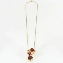 Collier Grenats Diamants