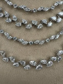Collier haut de gamme Diamond Cocktail à quatre couches
