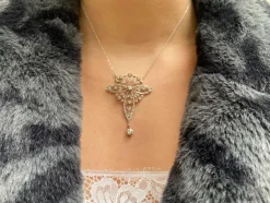 Collier "Iris" Platine Diamants