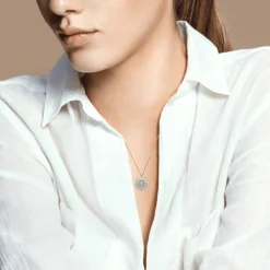 Collier Jana* Upcyclé or, émail & perle