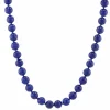 Collier lapis lazuli et son fermoir en or