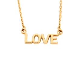 Collier LOVE en Or jaune