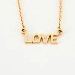 Collier LOVE en Or jaune