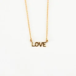 Collier LOVE en Or jaune