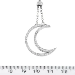 Collier lune et diamants