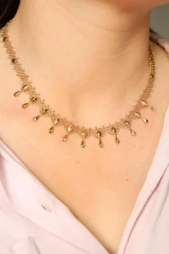 Collier Maille ajourée Or rose
