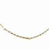 Collier Maille alternée Or jaune Perle