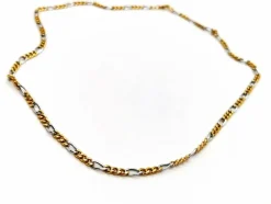 Collier Maille alternée Or jaune, Or blanc