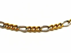 Collier Maille alternée Or jaune, Or blanc