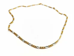 Collier Maille alternée Or jaune, Or blanc