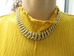 collier maille americaine en or jaune 18k 45.7gr t49