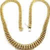 Collier maille américaine or jaune