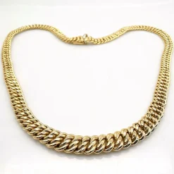 Collier maille américaine or jaune