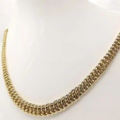 Collier maille américaine or jaune