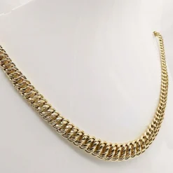 Collier maille américaine or jaune