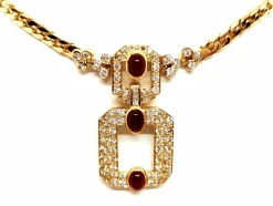 Collier Maille anglaise Or jaune Rubis